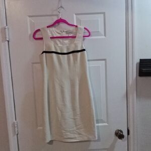 Elegant Cream Sleeveless Dress